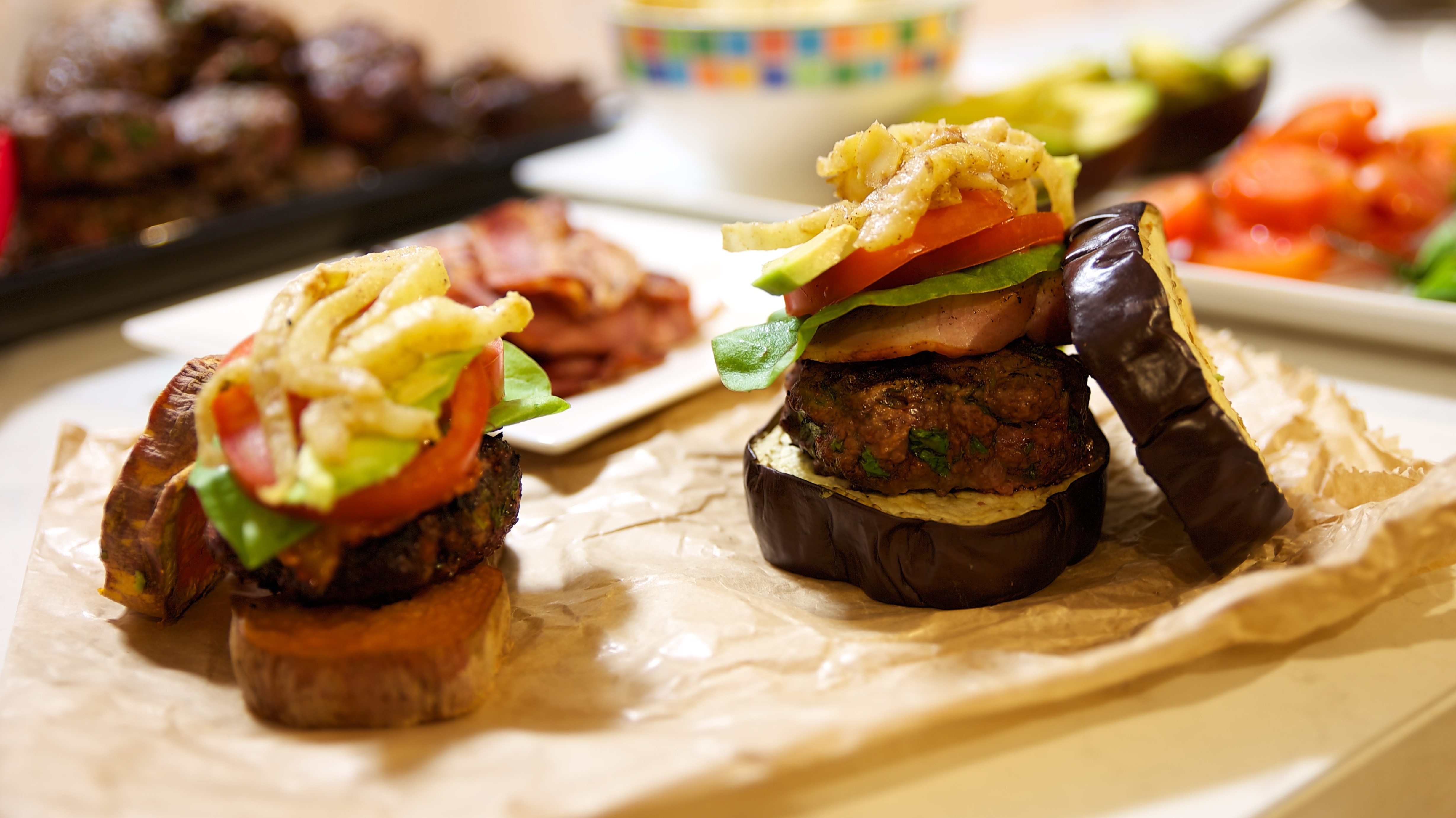 Beef Burgers with Caramelised Fennel