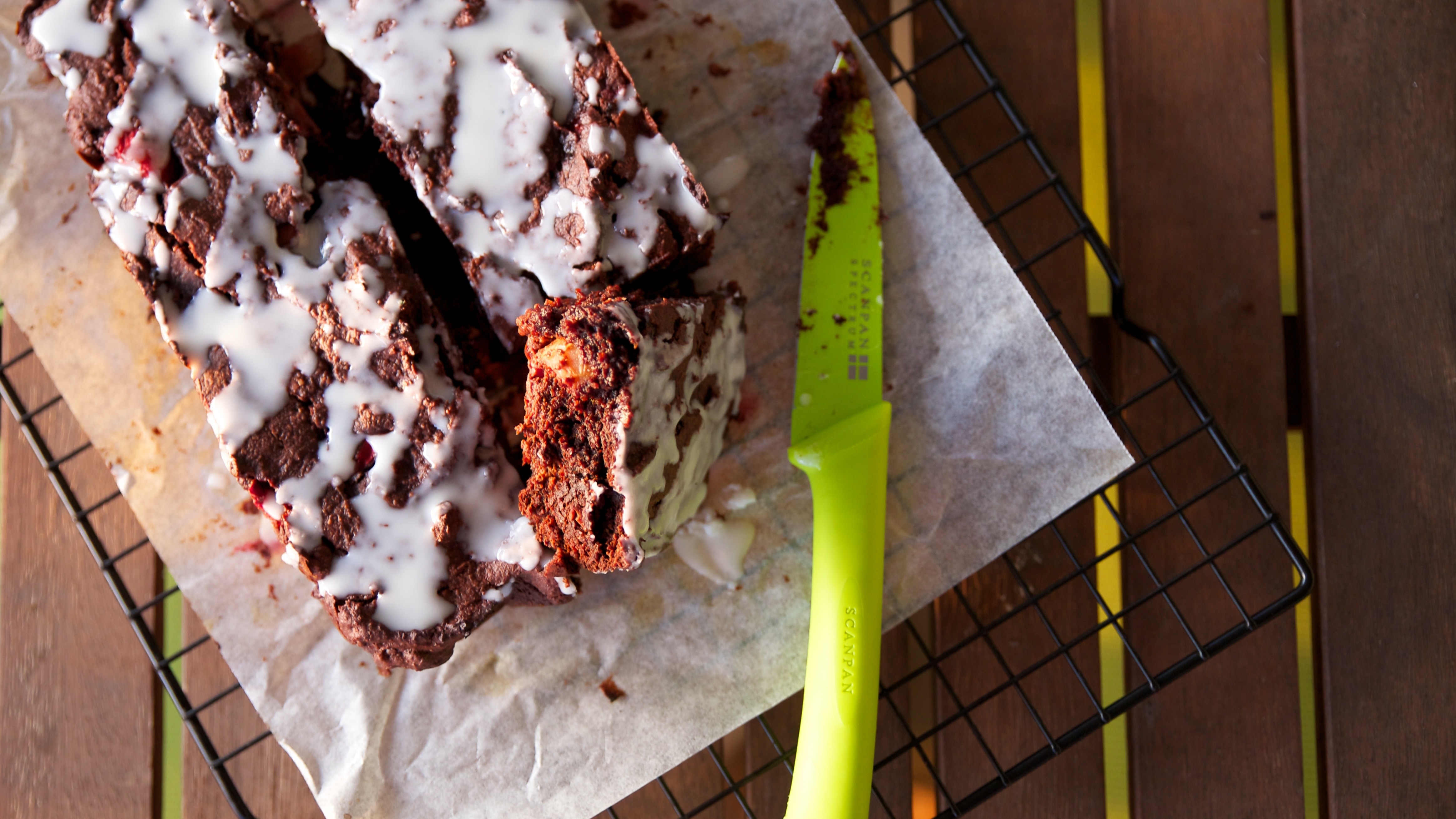 Strawberry Choc Chip Super Fudgy Brownies