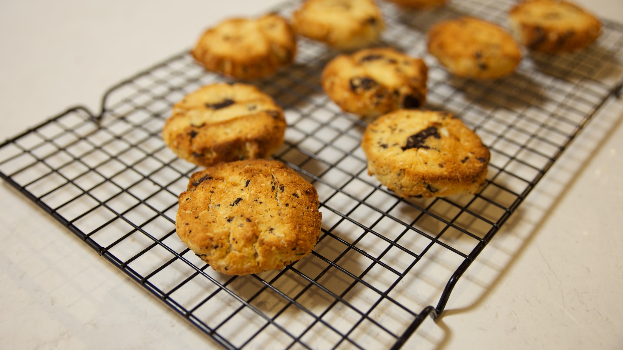 Choc Chunk Coconut Cookies