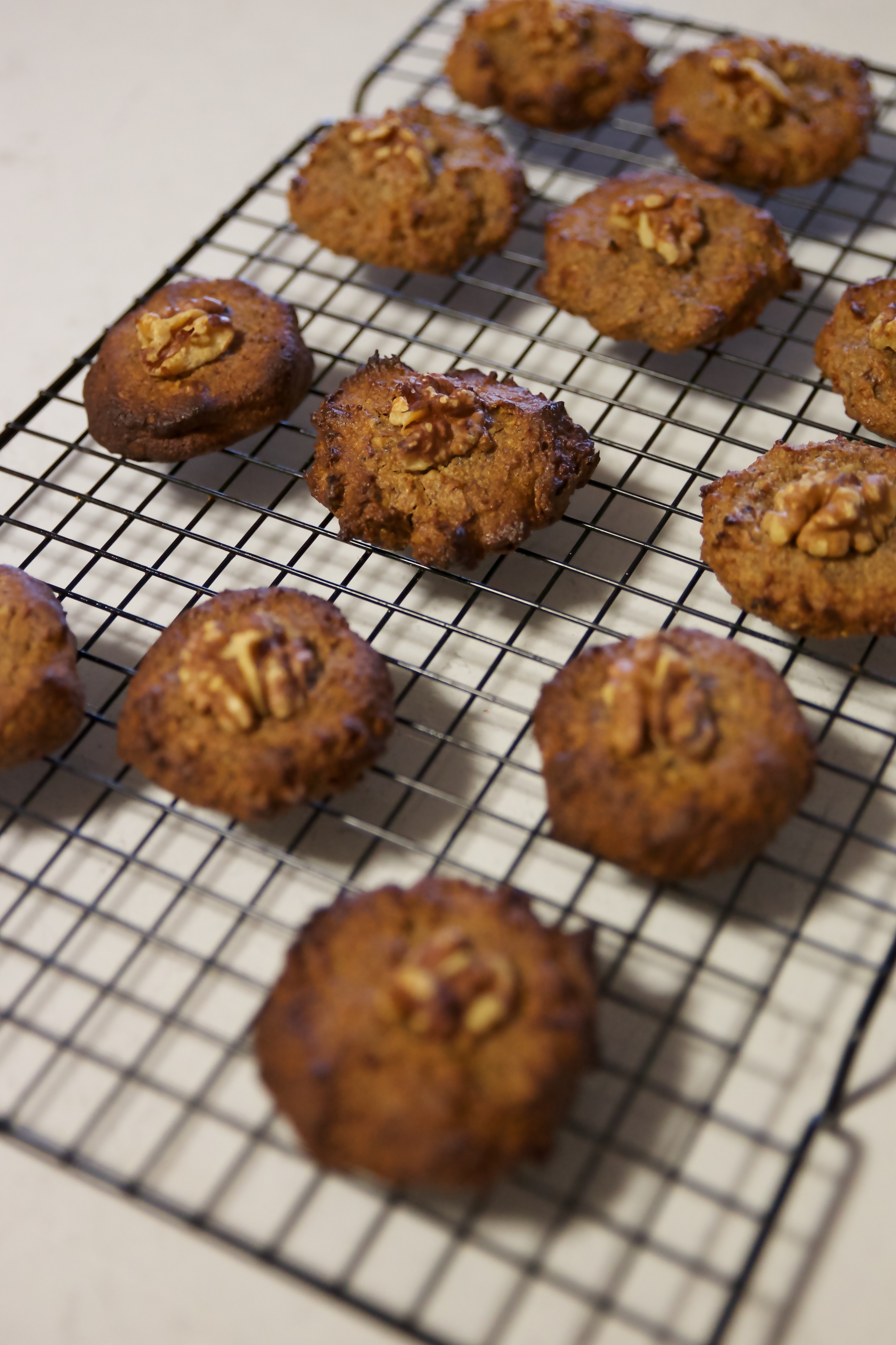 Caramel Walnut Cookies