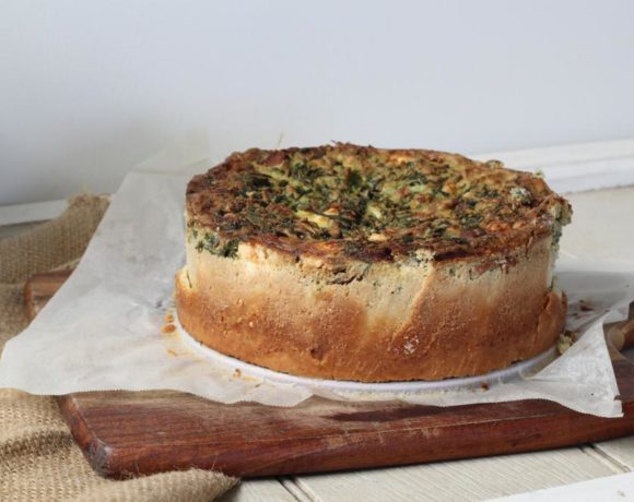 Spinach Pie (paleo. low carb. vegetarian)