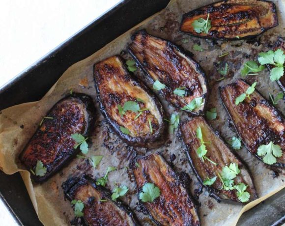 Miso Eggplant (low carb. gf. df. vegan)