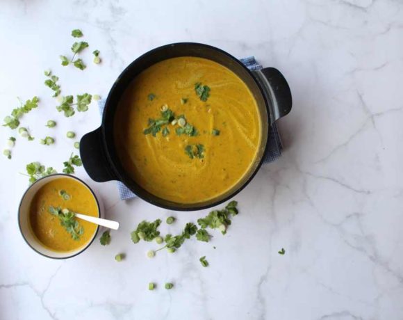 Carrot, Pumpkin & Coriander Soup (vegan. paleo)