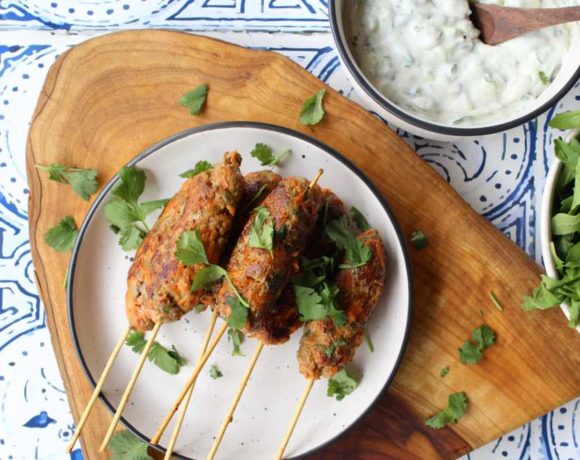 lamb koftas & tzatziki (paleo. low carb)